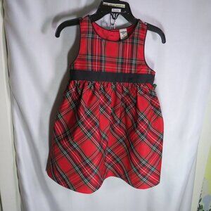 OshKosh B'Gosh Plaid Dress Sleeveless 18mts polyester